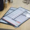 Picture of 10 Pack of Menu Covers - Single Page 2 View Fits 8.5 x 11 Inch Paper - Restaurant Menu Covers