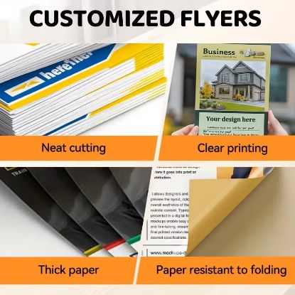 Picture of Customized Flyers – A4, A5, A6 | 157gsm Premium Paper | Double-Sided Color Printing