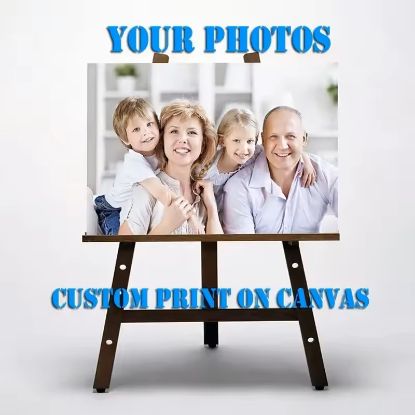 Picture of Custom Print on Canvas Paintings Wall Art Poster Pictures for Living Room Home Decor Waterproof Painting Customized Gifts