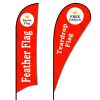 Picture of Beach Flag Feather Teardrop Banners Custom Graphic Printed Advertising Promotion Opening Celebration Outdoor Sport Club Using