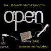 Picture of Colorful Lighted Sign LED Open Neon Light Decor Illuminated Letter Lights Battery/USB Powered Neon Light For Bar Coffee Shop