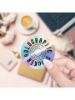 Picture of 100PCS laser vinyl printed QR code stickers, personalized IG stickers, social media stickers, metallic texture QR code stickers